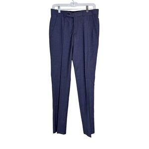 Ted Baker‎ Pants Mens 31 Blue Wool Dress Trousers Karl CT Slim Fit Made Portugal
